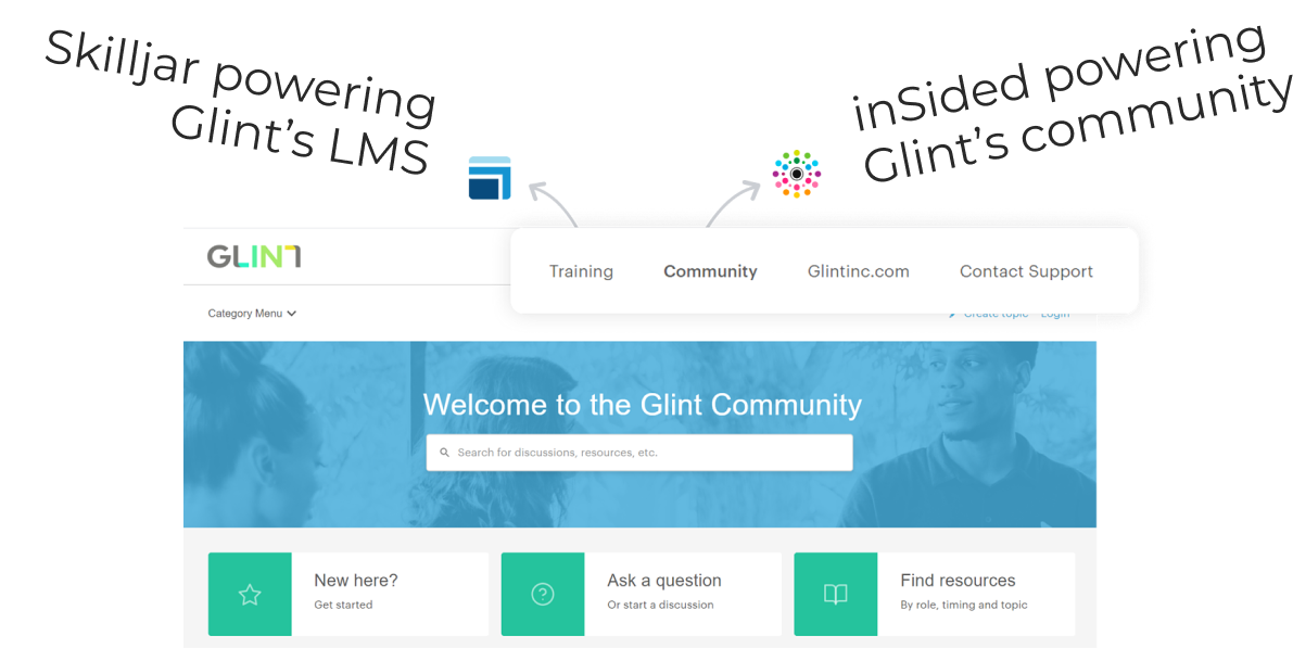Integrated community and LMS